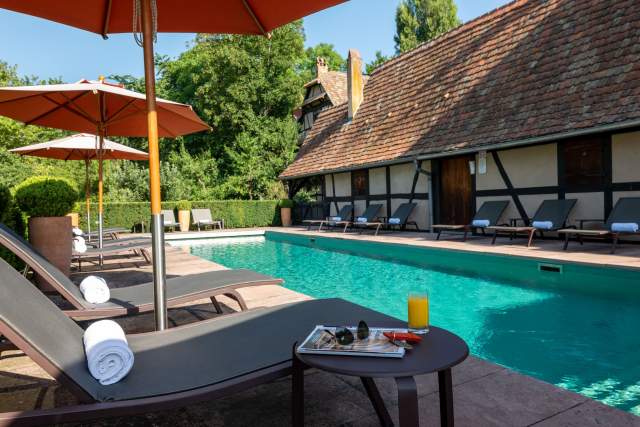<span><span><span>Piscine Auberge de L’Illwald, Hôtel Restaurant à Sélestat, Alsace</span></span></span>