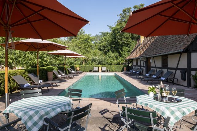 Piscine Hôtel &amp; Auberge de l'Illwald à Sélestat, Alsace